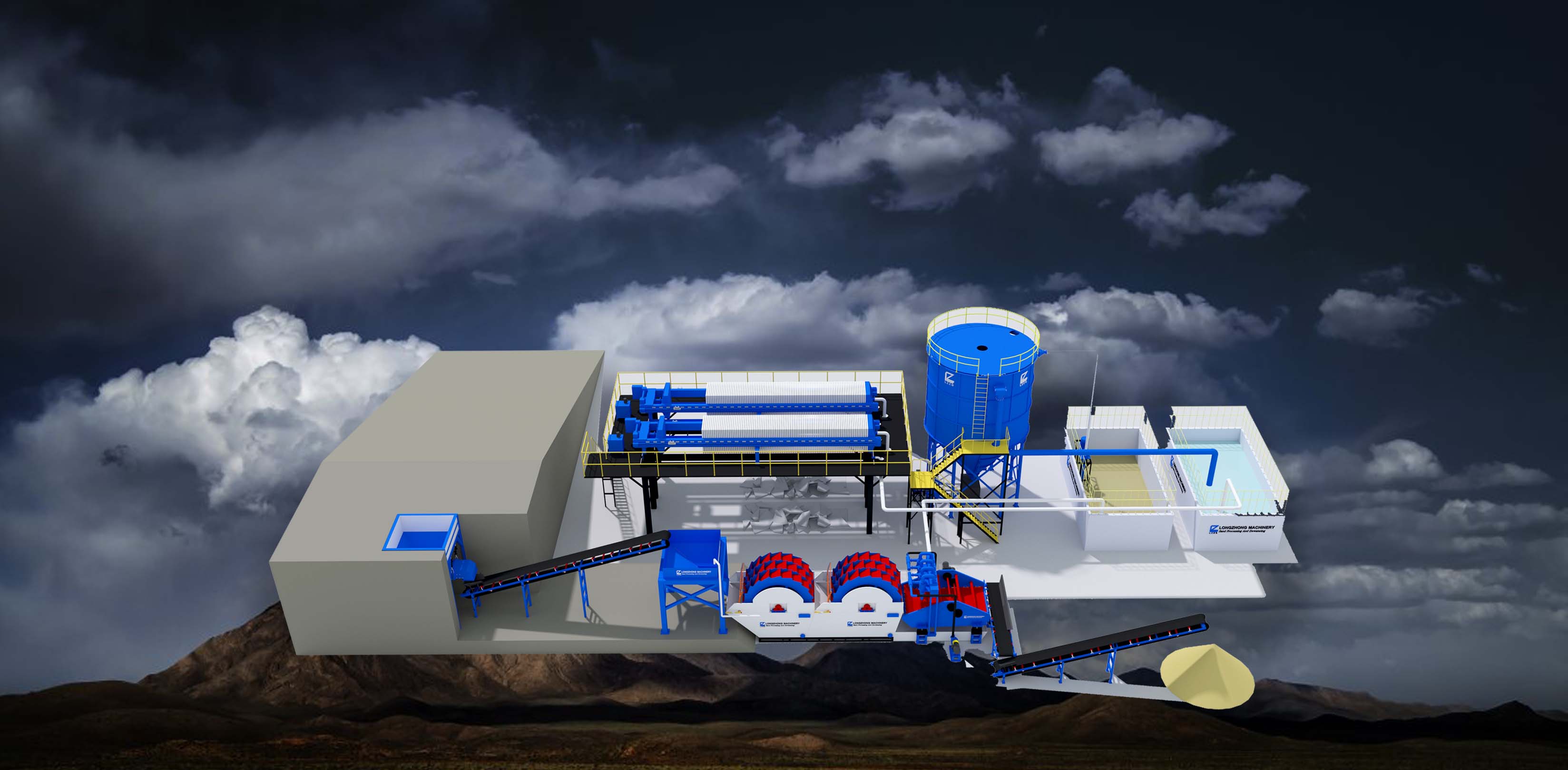 洗沙污水處理生產(chǎn)線(xiàn)