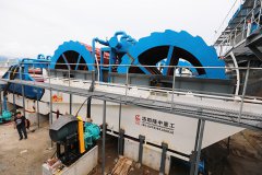 輪斗式洗石機(jī)清洗石粉怎